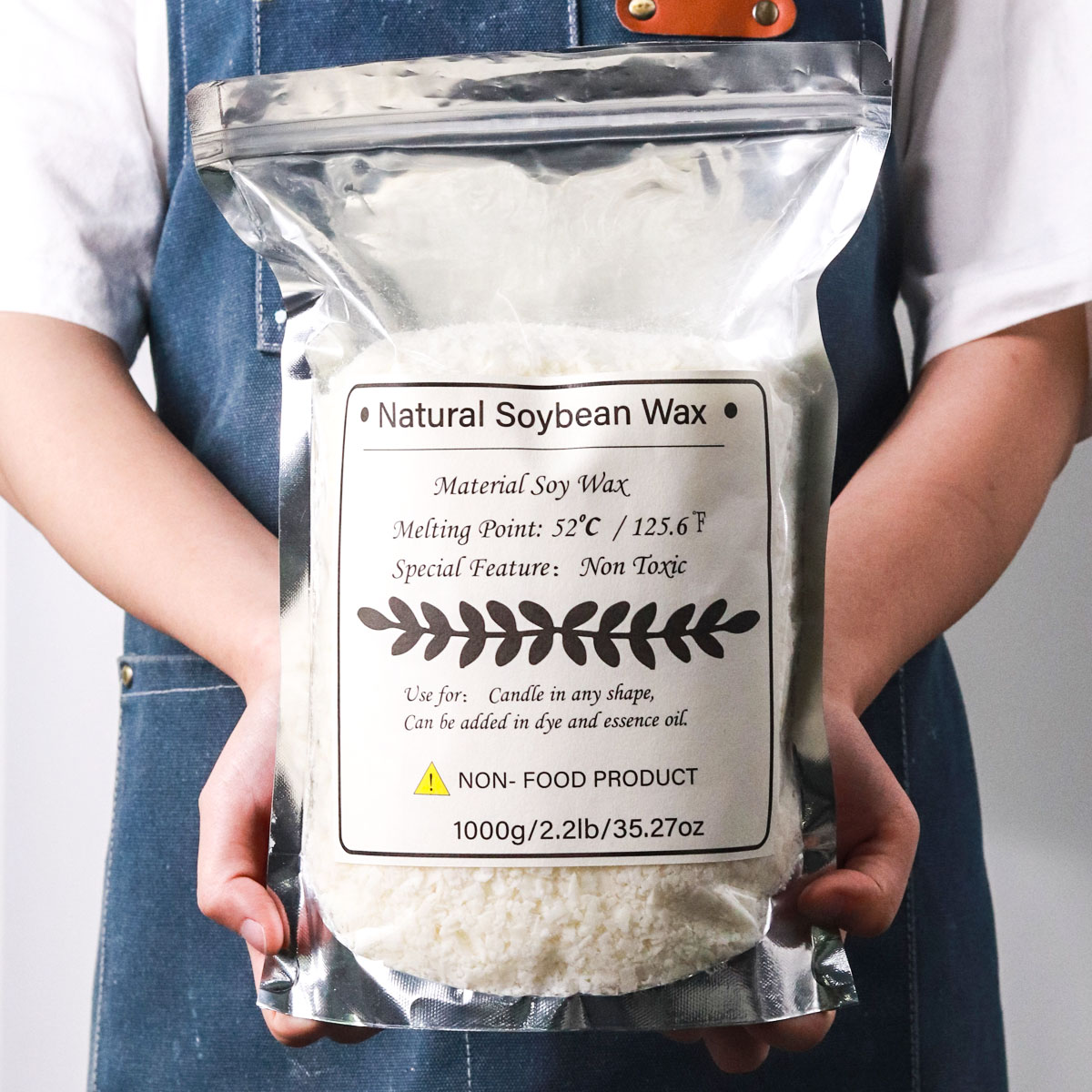 Candle Supplies To Make Candles - 1KG Naturalny wosk sojowy Granulowany materiał